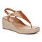 Vionic Kirra Wedge Women's Supportive Sandal - Argan Brown - Angle main