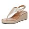 Vionic Kirra Wedge Women's Supportive Sandal - Gold - Left angle