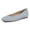 Vionic Orinda Women's Square Toe Ballet Flat - Blue Mist - Left angle