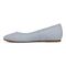 Vionic Orinda Women's Square Toe Ballet Flat - Blue Mist - Left Side