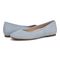 Vionic Orinda Women's Square Toe Ballet Flat - Blue Mist - pair left angle
