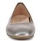 Vionic Orinda Women's Square Toe Ballet Flat - Pewter Metallic - Front