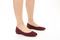 Vionic Orinda Women's Square Toe Ballet Flat - Cherry Jubilee - Lifestyle
