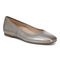 Vionic Orinda Women's Square Toe Ballet Flat - Pewter Metallic - Angle main