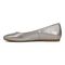 Vionic Orinda Women's Square Toe Ballet Flat - Pewter Metallic - Left Side