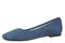 Vionic Orinda Women's Square Toe Ballet Flat - Dark Denim - Left angle
