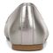 Vionic Orinda Women's Square Toe Ballet Flat - Pewter Metallic - Back