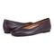 Vionic Orinda Women's Square Toe Ballet Flat - Winter Plum - pair left angle