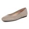Vionic Orinda Women's Square Toe Ballet Flat - Putty - Left angle