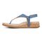 Vionic Kirra II Women's Toe Post Sling Back Arch Supportive Sandal - Captains Blue - Left Side