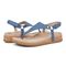 Vionic Kirra II Women's Toe Post Sling Back Arch Supportive Sandal - Captains Blue - pair left angle