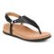 Vionic Kirra II Women's Toe Post Sling Back Arch Supportive Sandal - Black - Angle main