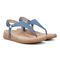 Vionic Kirra II Women's Toe Post Sling Back Arch Supportive Sandal - Captains Blue - Pair