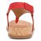 Vionic Kirra II Women's Toe Post Sling Back Arch Supportive Sandal - Red - Back
