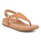 Vionic Kirra II Women's Toe Post Sling Back Arch Supportive Sandal - Camel - Angle main