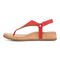 Vionic Kirra II Women's Toe Post Sling Back Arch Supportive Sandal - Red - Left Side