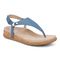 Vionic Kirra II Women's Toe Post Sling Back Arch Supportive Sandal - Captains Blue - Angle main