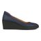 Vionic Sereno Women's Wedge Heel Comfort Pump - Navy - Right side