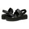 Vionic Torrance Women's Platform Lug Comfort Sandal - Black - pair left angle
