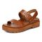 Vionic Torrance Women's Platform Lug Comfort Sandal - Tan - Left angle