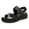 Vionic Torrance Women's Platform Lug Comfort Sandal - Black - Left angle