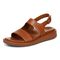 Vionic Madera Women's Slingback Comfort Sandal - Tan - Left angle