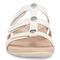 Vionic Amber Pearl Slide Women's Supportive Slip-on Sandal - White - Front