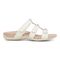 Vionic Amber Pearl Slide Women's Supportive Slip-on Sandal - White - Right side