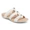 Vionic Amber Pearl Slide Women's Supportive Slip-on Sandal - White - Angle main