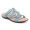 Vionic Amber Pearl Slide Women's Supportive Slip-on Sandal - Captains Blue - Angle main