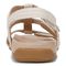 Vionic Amber Pearl Women's Adjustable Orthotic Sandal - Cream - Back