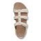 Vionic Amber Pearl Women's Adjustable Orthotic Sandal - Cream - Top