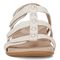 Vionic Amber Pearl Women's Adjustable Orthotic Sandal - Cream - Front