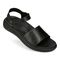 Vionic Awaken RX - Women's Wedge Soft Comfort Sandal - Black - AWAKEN RX-I8710L1001-BLACK-13fl-med