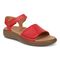 Vionic Awaken RX - Women's Wedge Soft Comfort Sandal - Red - AWAKEN RX-I8710L1600-RED-1t-med