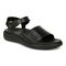 Vionic Awaken RX - Women's Wedge Soft Comfort Sandal - Black - Angle main