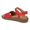 Vionic Awaken RX - Women's Wedge Soft Comfort Sandal - Red - Back angle