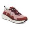 Vionic Walk Max Women's Lace Up Comfort Sneaker - Crystal Rose/Syrah - Angle main