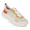 Vionic Walk Max Women's Lace Up Comfort Sneaker - Cream/Tangerine - WALK MAX-I8711M1102-CREAM TANGERINE TANGO-13fl-med