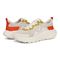 Vionic Walk Max Women's Lace Up Comfort Sneaker - Cream/Tangerine - pair left angle