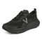 Vionic Walk Max Women's Lace Up Comfort Sneaker - Black - Left angle