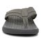 Vionic Men's Tide II Orthotic Support Sandal - Charcoal Grey - Front