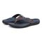 Vionic Men's Tide II Orthotic Support Sandal - Navy/brown - pair left angle