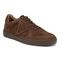 Vionic Lucas Court - Men's Casual Comfort Sneaker - Dark Brown - Angle main