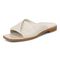 Vionic Miramar Women's Comfort Slide Sandal - Cream - Left angle