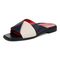 Vionic Miramar Women's Comfort Slide Sandal - Navy/cream - Left angle