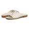 Vionic Miramar Women's Comfort Slide Sandal - Cream - pair left angle