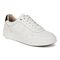Vionic Kimmie Court - Women's Casual Leather Lace-up Orthotic Shoe - White - Angle main