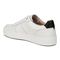 Vionic Kimmie Court - Women's Casual Leather Lace-up Orthotic Shoe - White - Back angle
