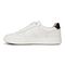 Vionic Kimmie Court - Women's Casual Leather Lace-up Orthotic Shoe - White - Left Side